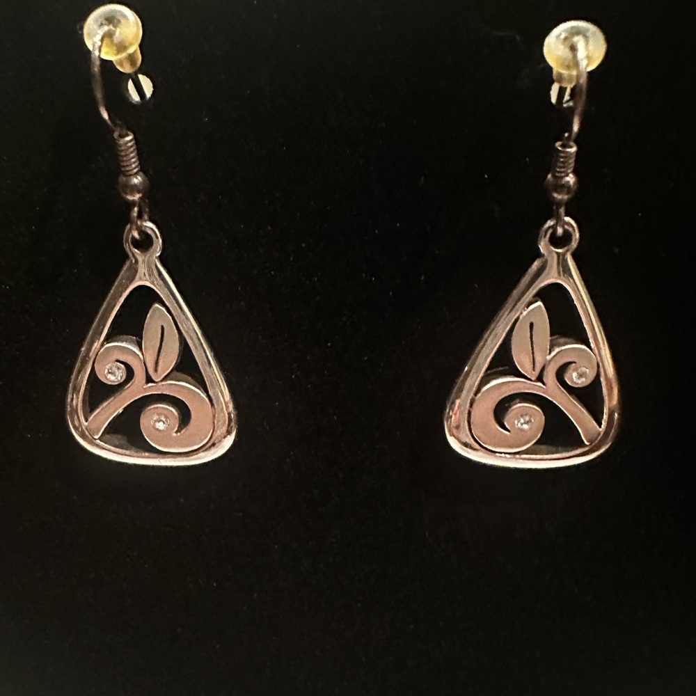 Brighton Silver Swirl Earrings